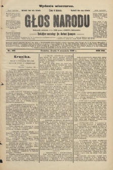 Głos Narodu : dziennik założony w r. 1893 przez Józefa Rogosza (wydanie wieczorne). 1908, nr 399