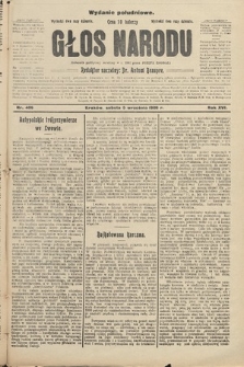 Głos Narodu : dziennik założony w r. 1893 przez Józefa Rogosza (wydanie południowe). 1908, nr 406