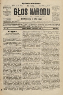 Głos Narodu : dziennik założony w r. 1893 przez Józefa Rogosza (wydanie wieczorne). 1908, nr 415