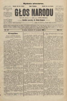 Głos Narodu : dziennik założony w r. 1893 przez Józefa Rogosza (wydanie wieczorne). 1908, nr 417