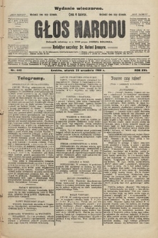 Głos Narodu : dziennik założony w r. 1893 przez Józefa Rogosza (wydanie wieczorne). 1908, nr 443