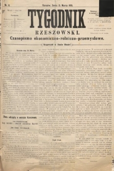 Tygodnik Rzeszowski : czasopismo ekonomiczno-rolniczo-przemysłowe. R. 1, 1883, nr 11