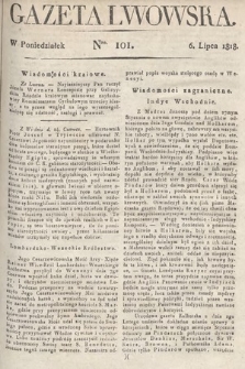 Gazeta Lwowska. 1818, nr 101
