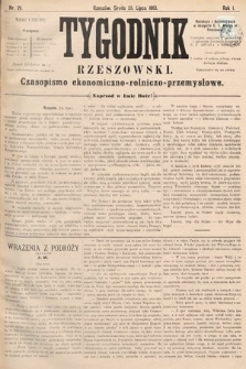 Tygodnik Rzeszowski : czasopismo ekonomiczno-rolniczo-przemysłowe. R. 1, 1883, nr 29