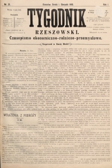 Tygodnik Rzeszowski : czasopismo ekonomiczno-rolniczo-przemysłowe. R. 1, 1883, nr 30