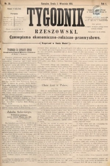 Tygodnik Rzeszowski : czasopismo ekonomiczno-rolniczo-przemysłowe. R. 1, 1883, nr 35