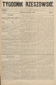 Tygodnik Rzeszowski. R. 1 [2], 1885, nr 4