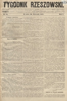 Tygodnik Rzeszowski. R. 1 [2], 1885, nr 13