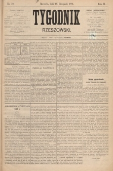 Tygodnik Rzeszowski. R. 1 [2], 1886, nr 72