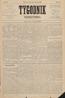 Tygodnik Rzeszowski. R. 1 [2], 1886, nr 76