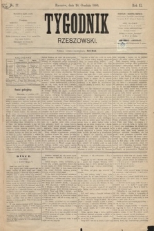 Tygodnik Rzeszowski. R. 1 [2], 1886, nr 77