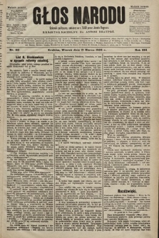 Głos Narodu : dziennik polityczny, założony w r. 1893 przez Józefa Rogosza (wydanie poranne). 1905, nr 80