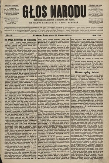 Głos Narodu : dziennik polityczny, założony w r. 1893 przez Józefa Rogosza (wydanie poranne). 1905, nr 81