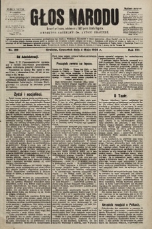 Głos Narodu : dziennik polityczny, założony w r. 1893 przez Józefa Rogosza (wydanie poranne). 1905, nr 122