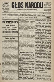 Głos Narodu : dziennik polityczny, założony w r. 1893 przez Józefa Rogosza (wydanie poranne). 1905, nr 259
