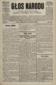 Głos Narodu : dziennik polityczny, założony w r. 1893 przez Józefa Rogosza (wydanie wieczorne). 1905, nr 277
