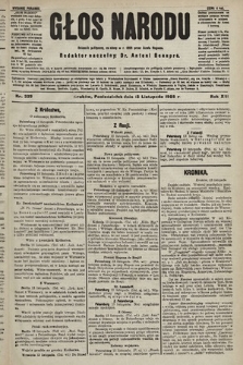 Głos Narodu : dziennik polityczny, założony w r. 1893 przez Józefa Rogosza (wydanie poranne). 1905, nr 339