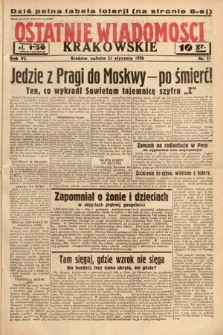 Ostatnie Wiadomości Krakowskie. 1936, nr 11