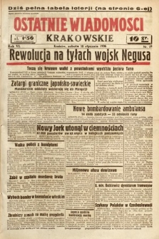 Ostatnie Wiadomości Krakowskie. 1936, nr 18
