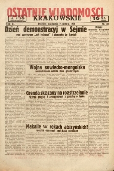 Ostatnie Wiadomości Krakowskie. 1936, nr 40