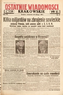 Ostatnie Wiadomości Krakowskie. 1936, nr 52