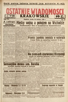 Ostatnie Wiadomości Krakowskie. 1936, nr 57