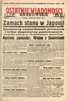 Ostatnie Wiadomości Krakowskie. 1936, nr 59