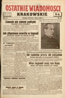 Ostatnie Wiadomości Krakowskie. 1936, nr 65