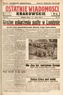 Ostatnie Wiadomości Krakowskie. 1936, nr 79