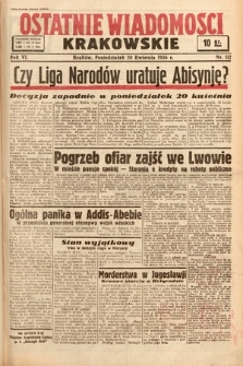 Ostatnie Wiadomości Krakowskie. 1936, nr 112