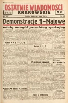 Ostatnie Wiadomości Krakowskie. 1936, nr 125