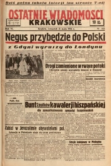 Ostatnie Wiadomości Krakowskie. 1936, nr 143