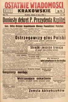 Ostatnie Wiadomości Krakowskie. 1936, nr 194
