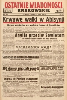 Ostatnie Wiadomości Krakowskie. 1936, nr 195