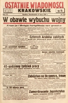 Ostatnie Wiadomości Krakowskie. 1936, nr 196