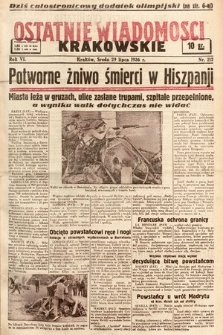Ostatnie Wiadomości Krakowskie. 1936, nr 212