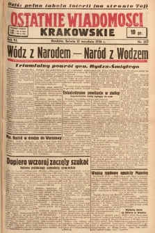Ostatnie Wiadomości Krakowskie. 1936, nr 257