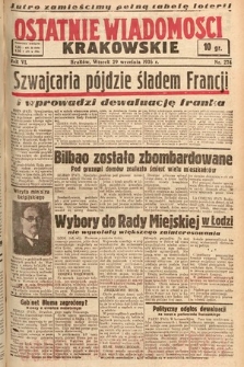 Ostatnie Wiadomości Krakowskie. 1936, nr 274