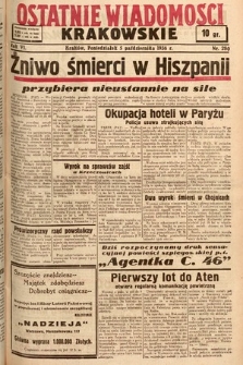 Ostatnie Wiadomości Krakowskie. 1936, nr 280
