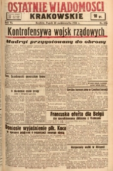 Ostatnie Wiadomości Krakowskie. 1936, nr 298