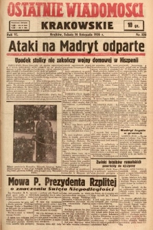 Ostatnie Wiadomości Krakowskie. 1936, nr 320