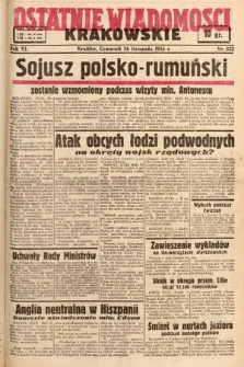 Ostatnie Wiadomości Krakowskie. 1936, nr 332