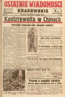 Ostatnie Wiadomości Krakowskie. 1936, nr 353