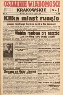 Ostatnie Wiadomości Krakowskie. 1936, nr 360