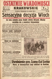 Ostatnie Wiadomości Krakowskie. 1936, nr 362