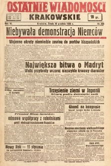 Ostatnie Wiadomości Krakowskie. 1936, nr 364