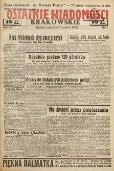 Ostatnie Wiadomości Krakowskie. 1934, nr 7