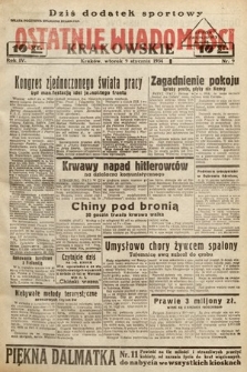 Ostatnie Wiadomości Krakowskie. 1934, nr 9