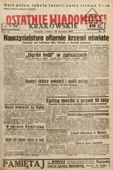 Ostatnie Wiadomości Krakowskie. 1934, nr 20