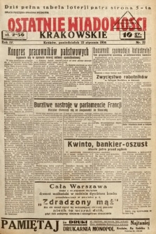 Ostatnie Wiadomości Krakowskie. 1934, nr 22